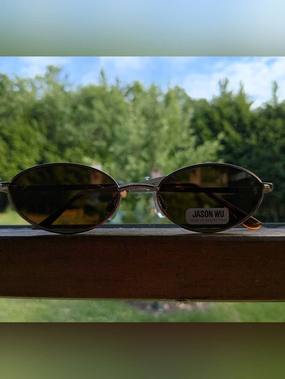 Jason Wu Metal Frame with Brown Lenses Oval Sunglasses NWT!